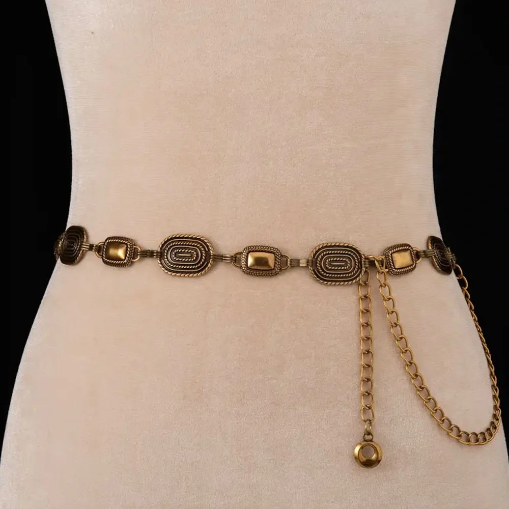 Tassel Chain Coin Belts Metal Waist Chains Belt Women Casual Fashion Accessories